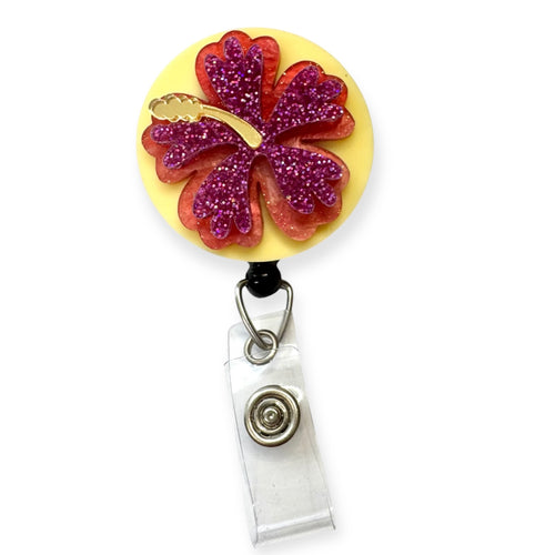 Badge Reel - Heavenly Hibiscus