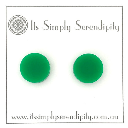 Bold & Brights - Green - Simple Studs