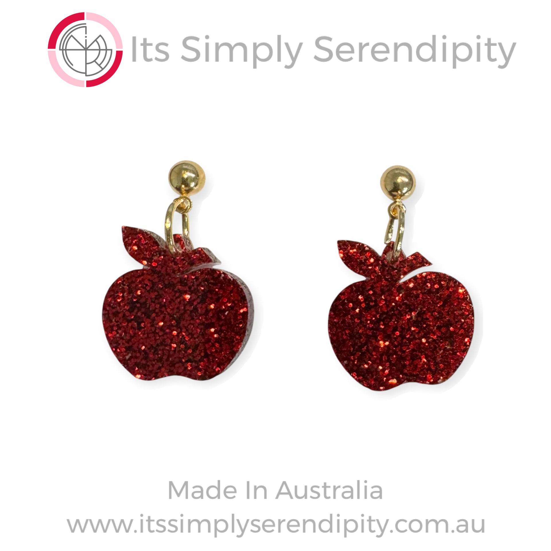 Crisp Red Apples - Mini Dangles