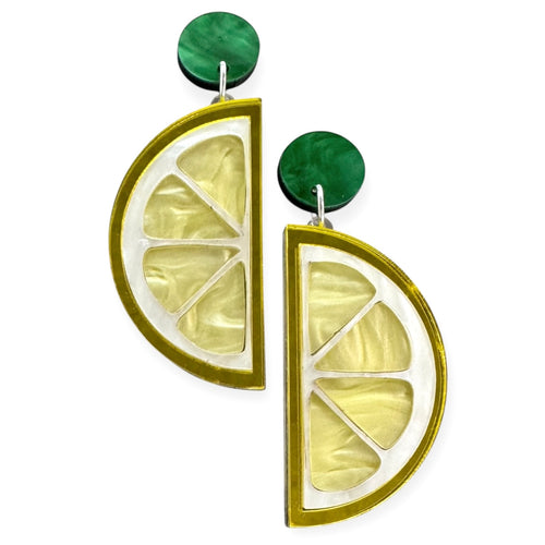 Twist Of Lemon - Dangle Earrings