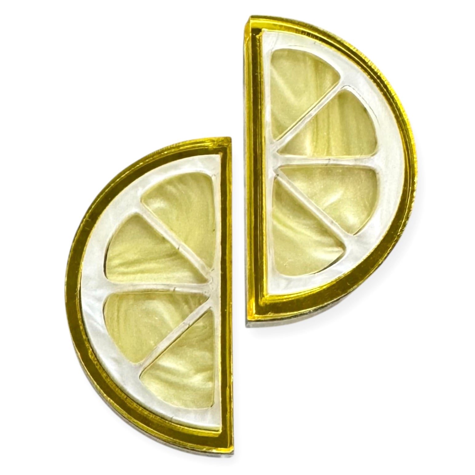 Twist Of Lemon - Stud Earrings