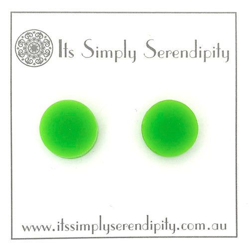 Bold & Brights - Lime - Simple Studs