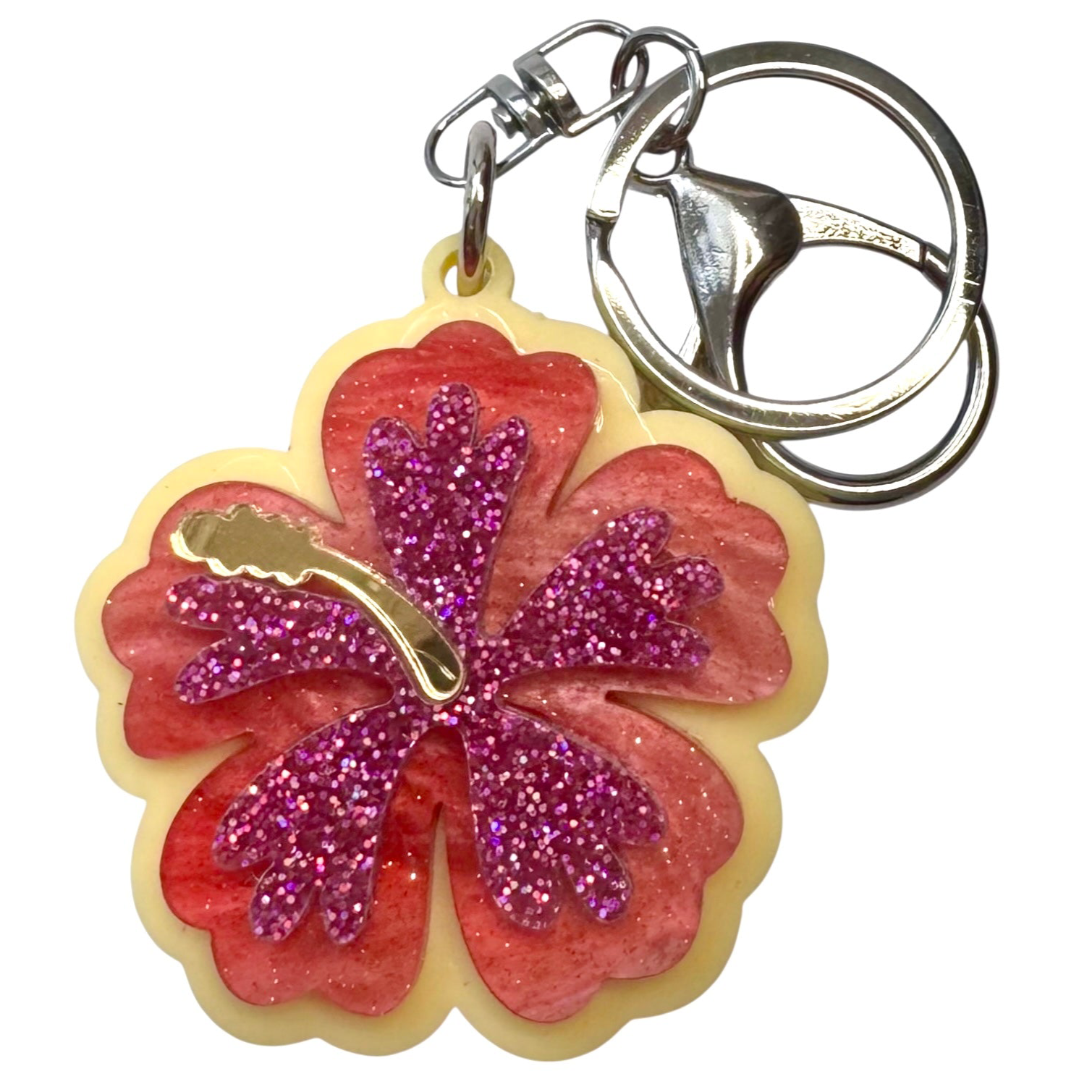 Heavenly Hibiscus - Key Ring