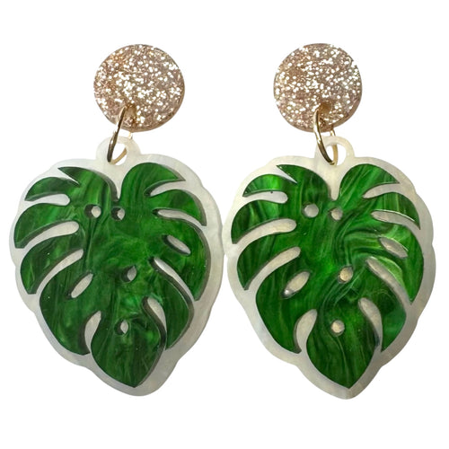 Mad For Monstera - Dangles
