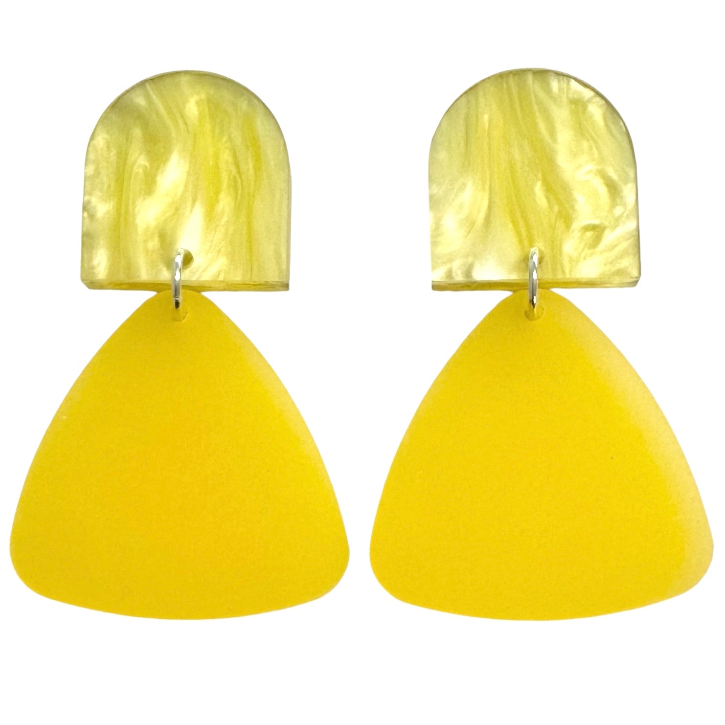 Fruity Frosts - Yellow - Dangle Earrings