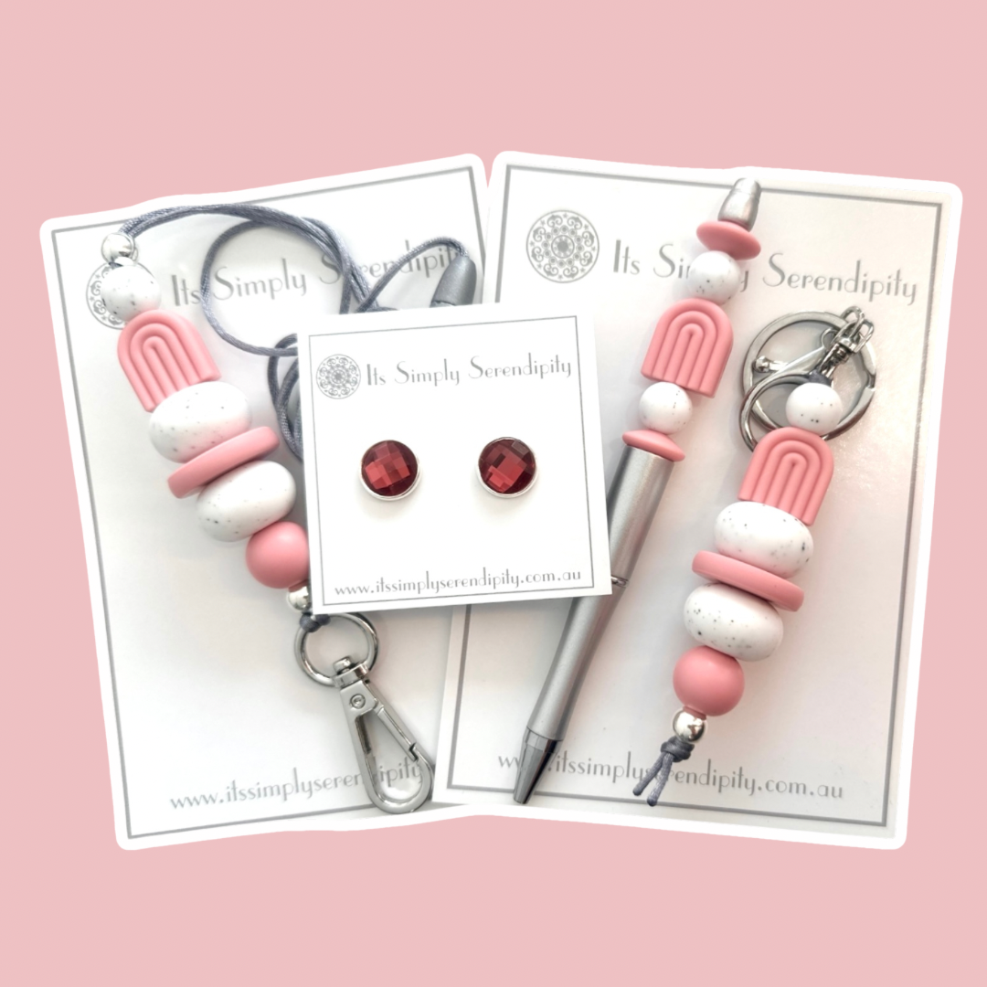 Organised Bundle with FREE EARRINGS - Curvy Dusky Pink