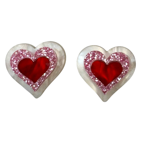 Love Hearts - Studs