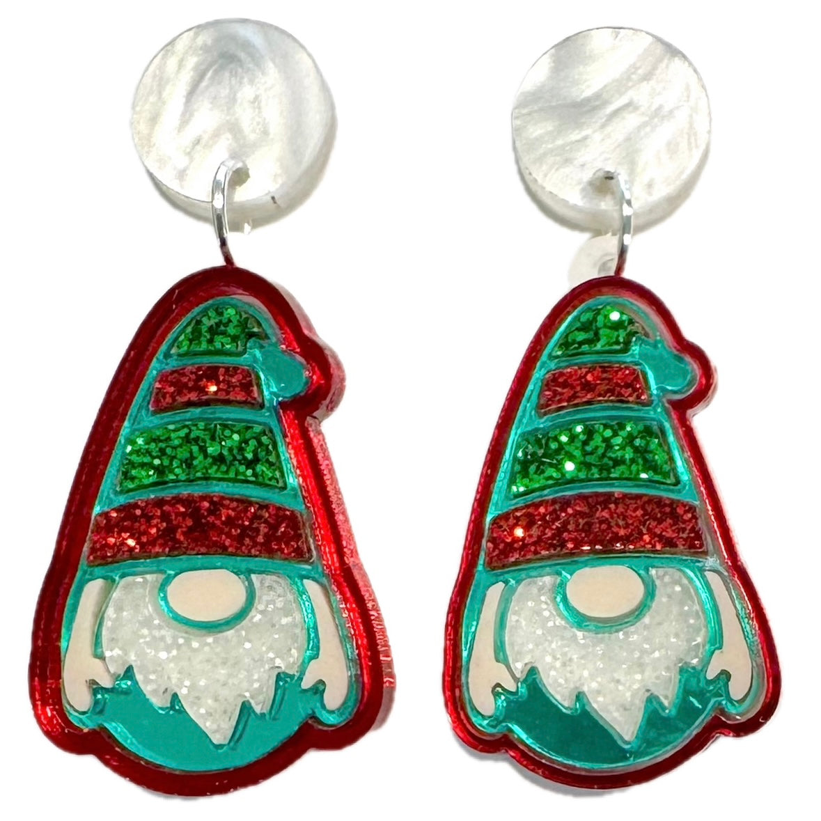 Christmas Gnome - Statement Dangles
