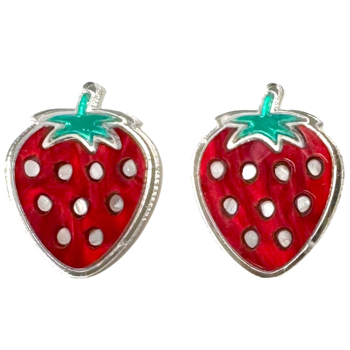 Sweet Strawberry - Stud Earrings