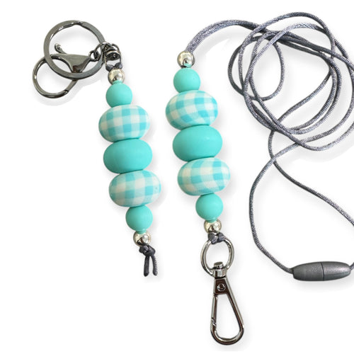 Check Me Out - Aqua Gingham