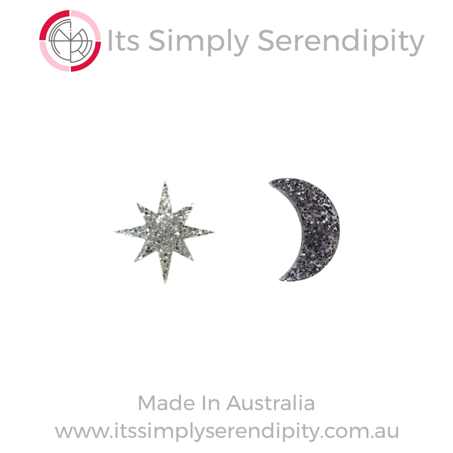 Star & Moon - Studs