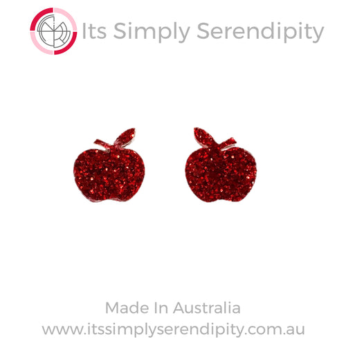 Crisp Red Apples - Studs
