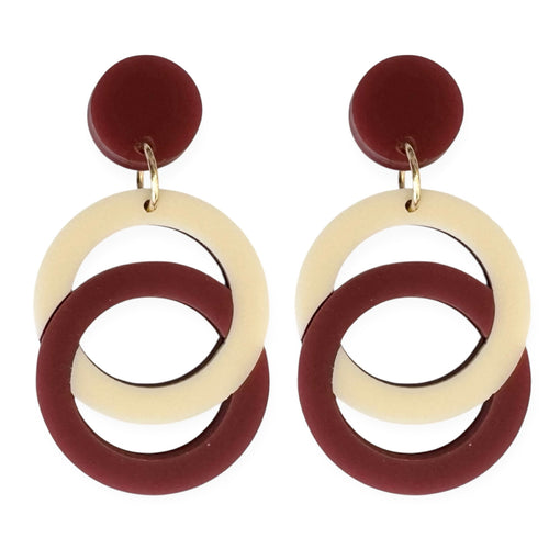 Link In Style - Cream & Burgundy