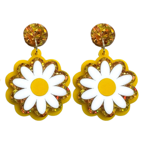 Fresh As A Daisy - White - Dangles