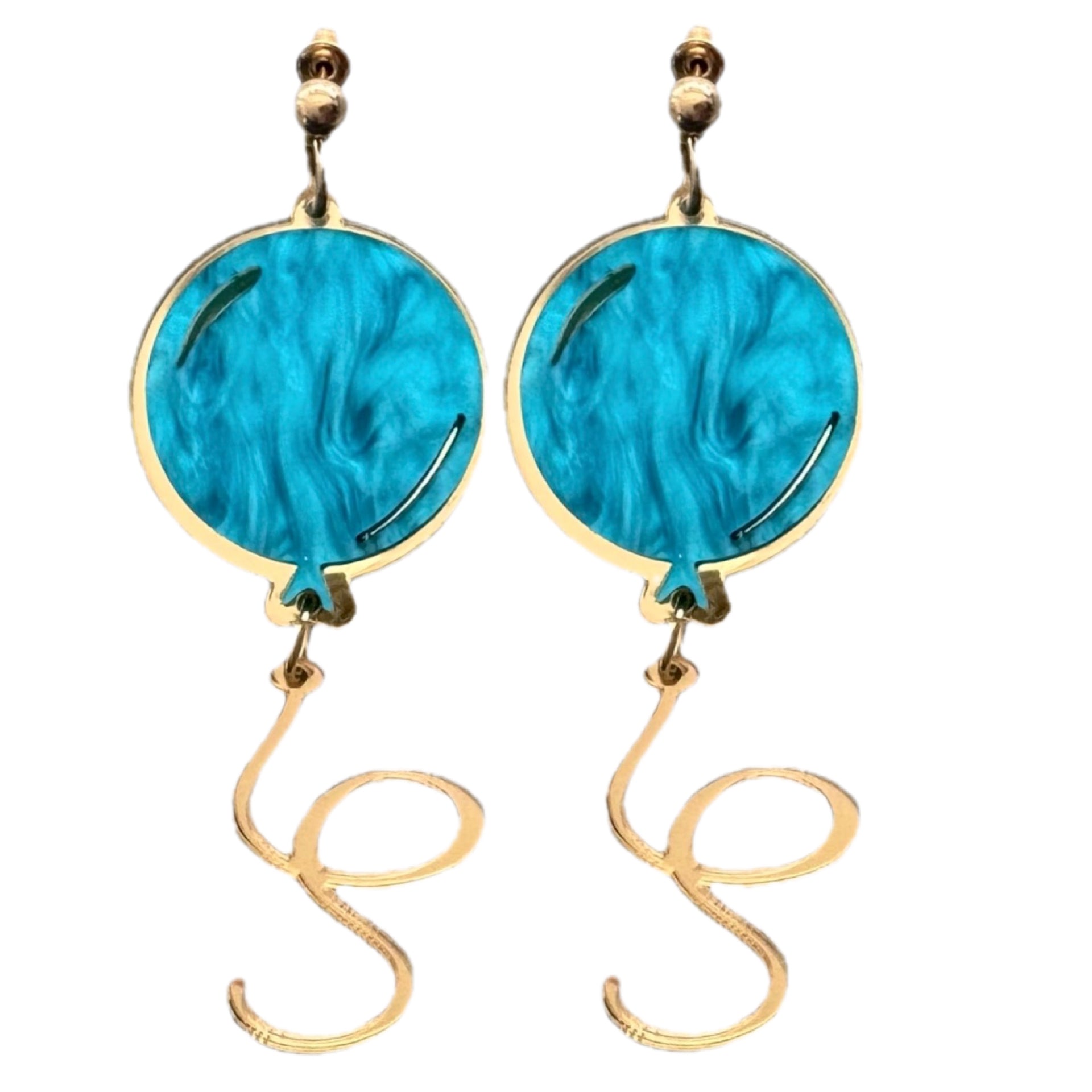Floating Balloon - Light Blue - Dangles