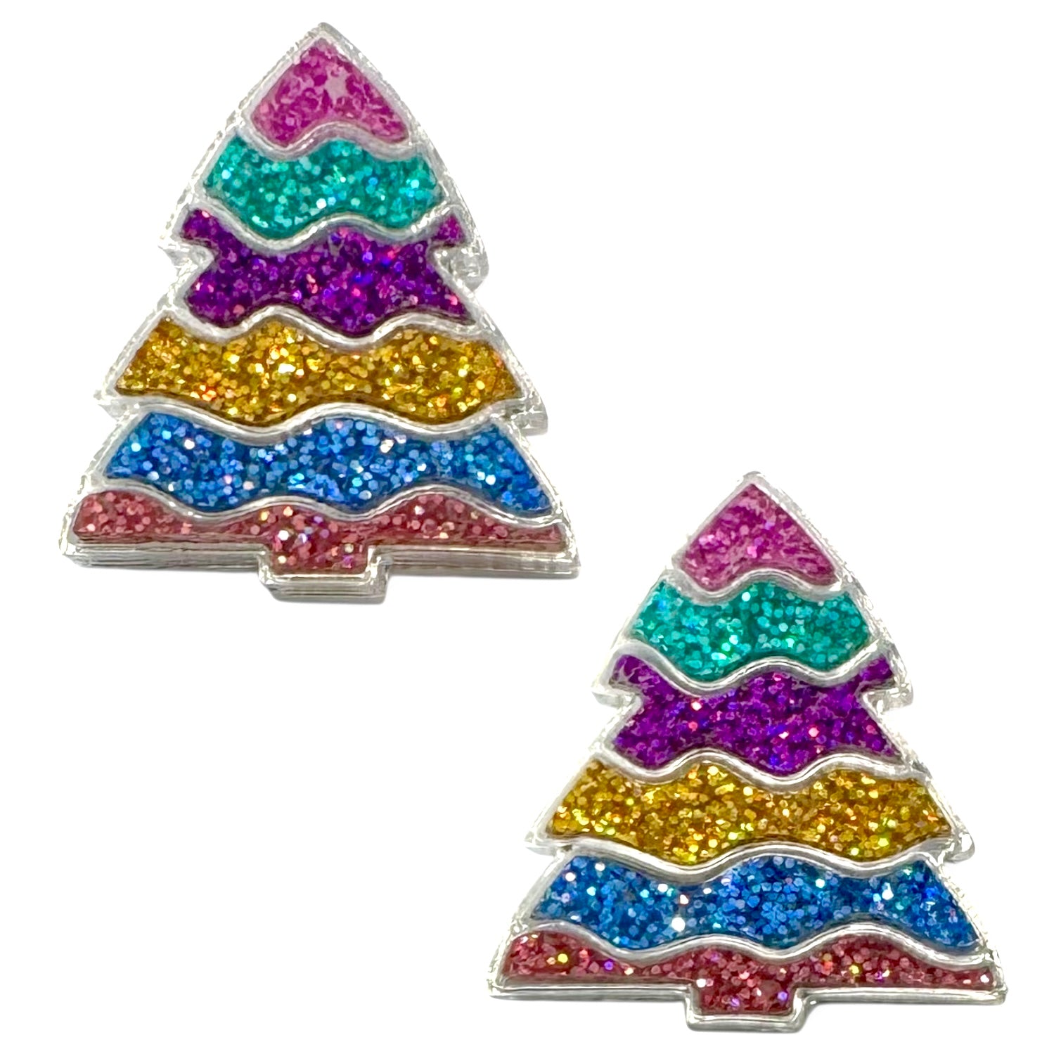 Christmas Tree - Rainbow- Statement Studs