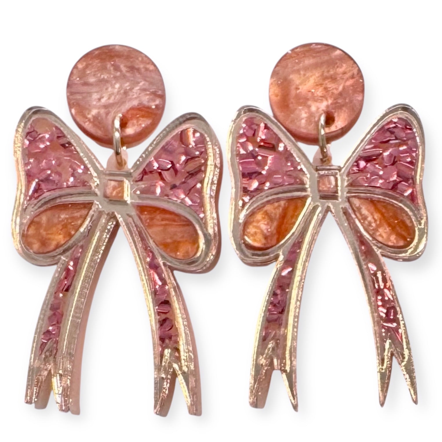 Christmas Bows - Statement Dangles