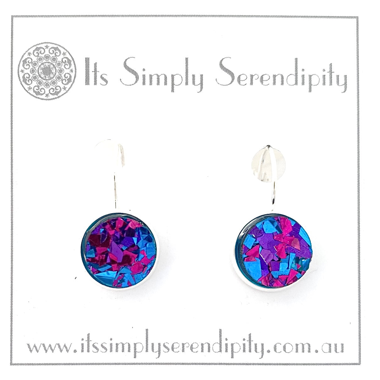 Party Glitter - Purple - Bezel Setting