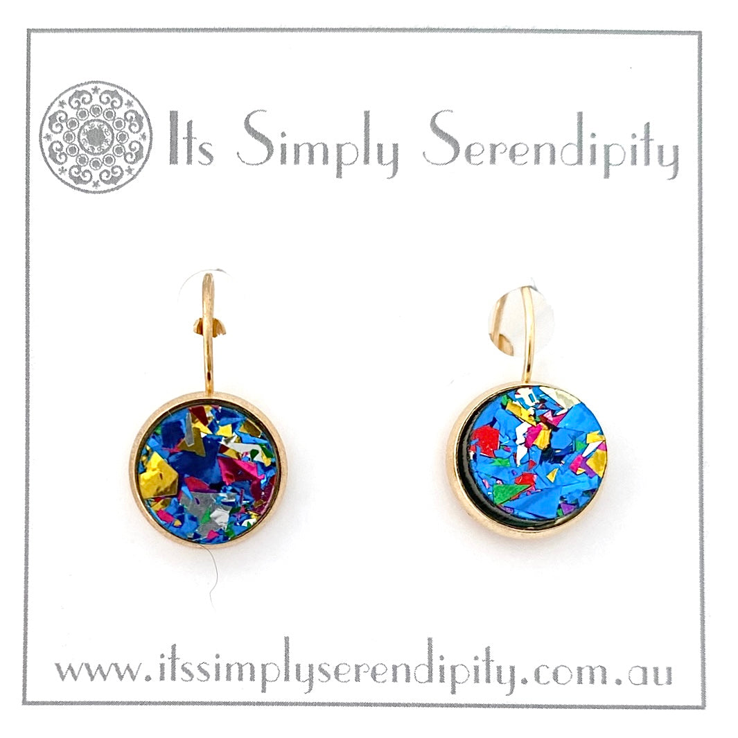 Party Glitter - Blue - Bezel Setting