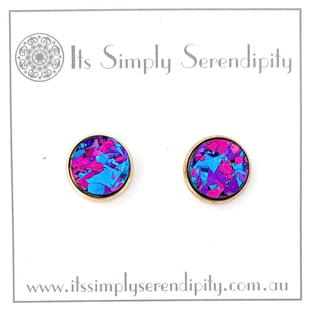 Party Glitter - Purple - Bezel Setting