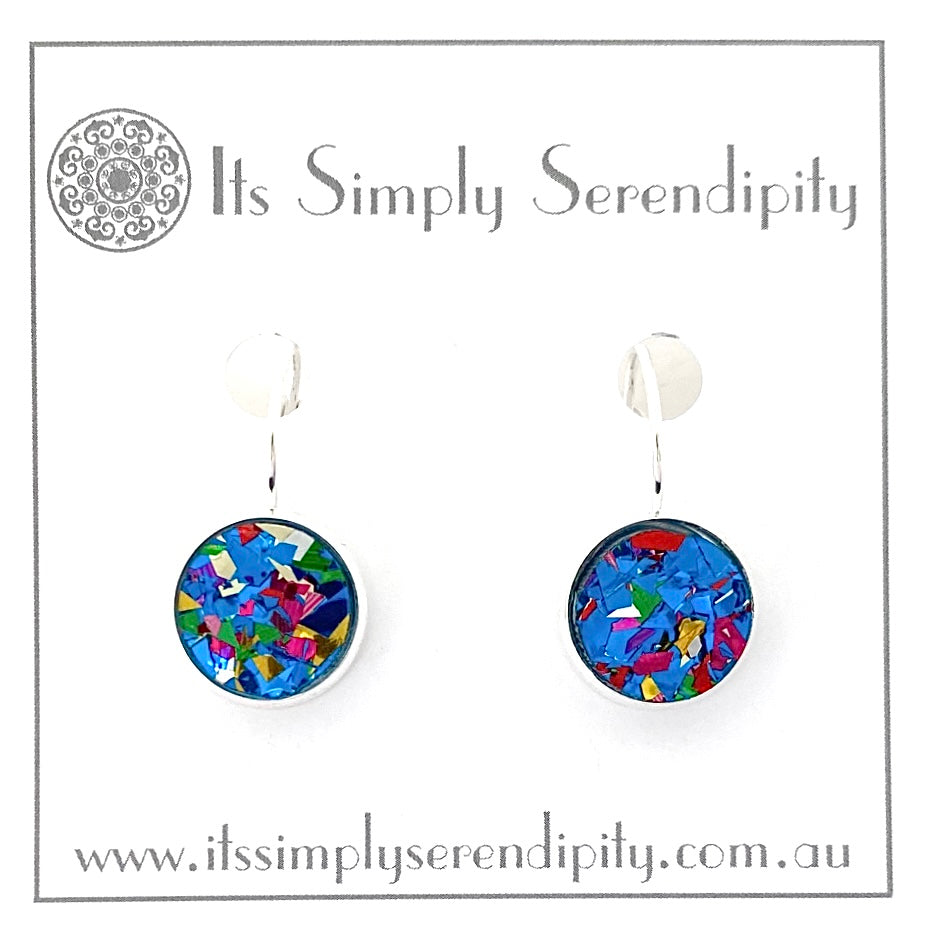 Party Glitter - Blue - Bezel Setting