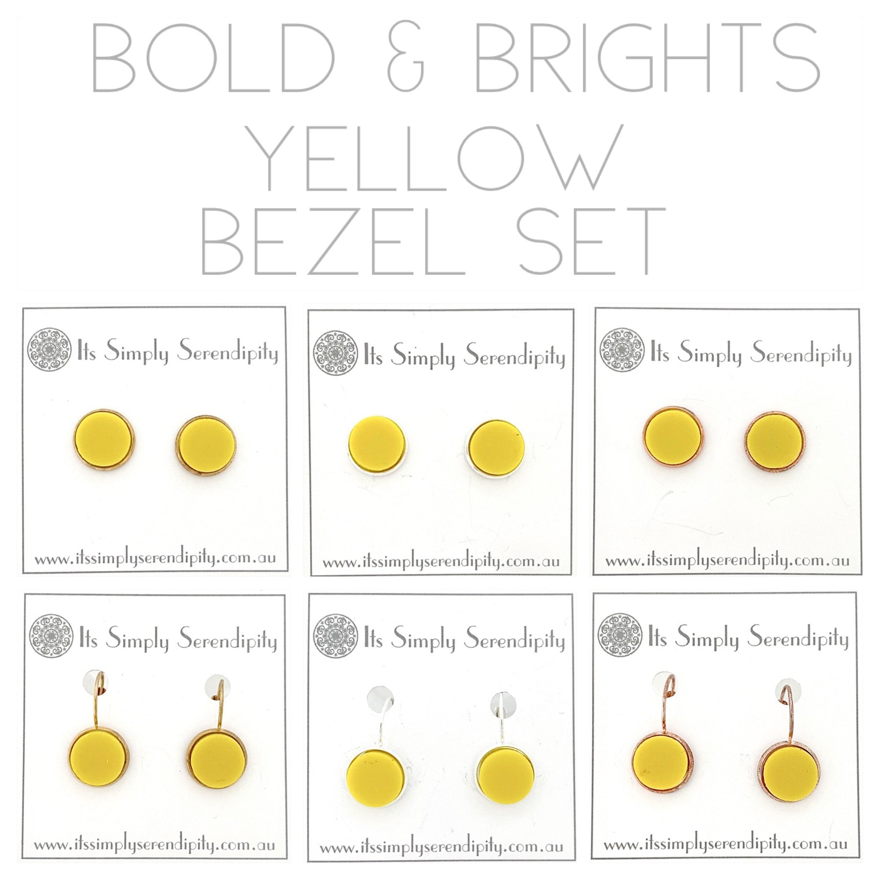 Bold & Brights - Yellow - Bezel Setting