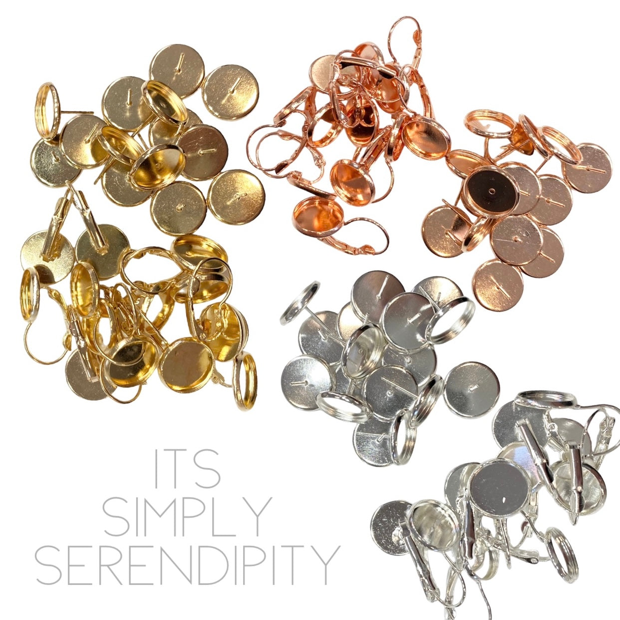 Party Glitter - Gold - Bezel Setting