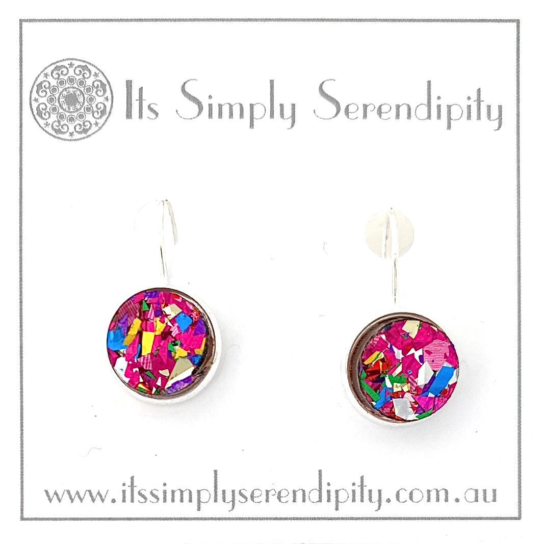 Party Glitter - Pink - Bezel Setting