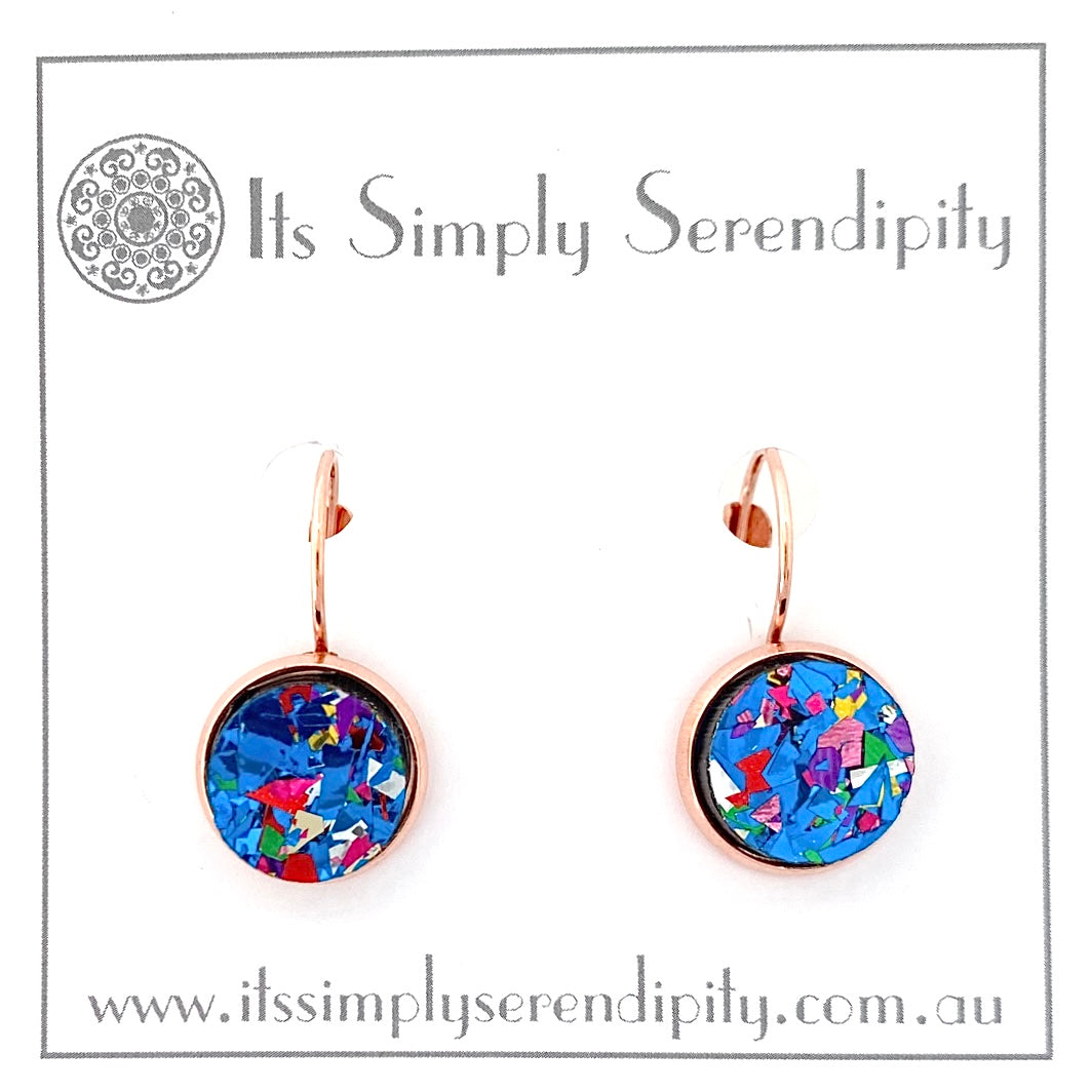 Party Glitter - Blue - Bezel Setting