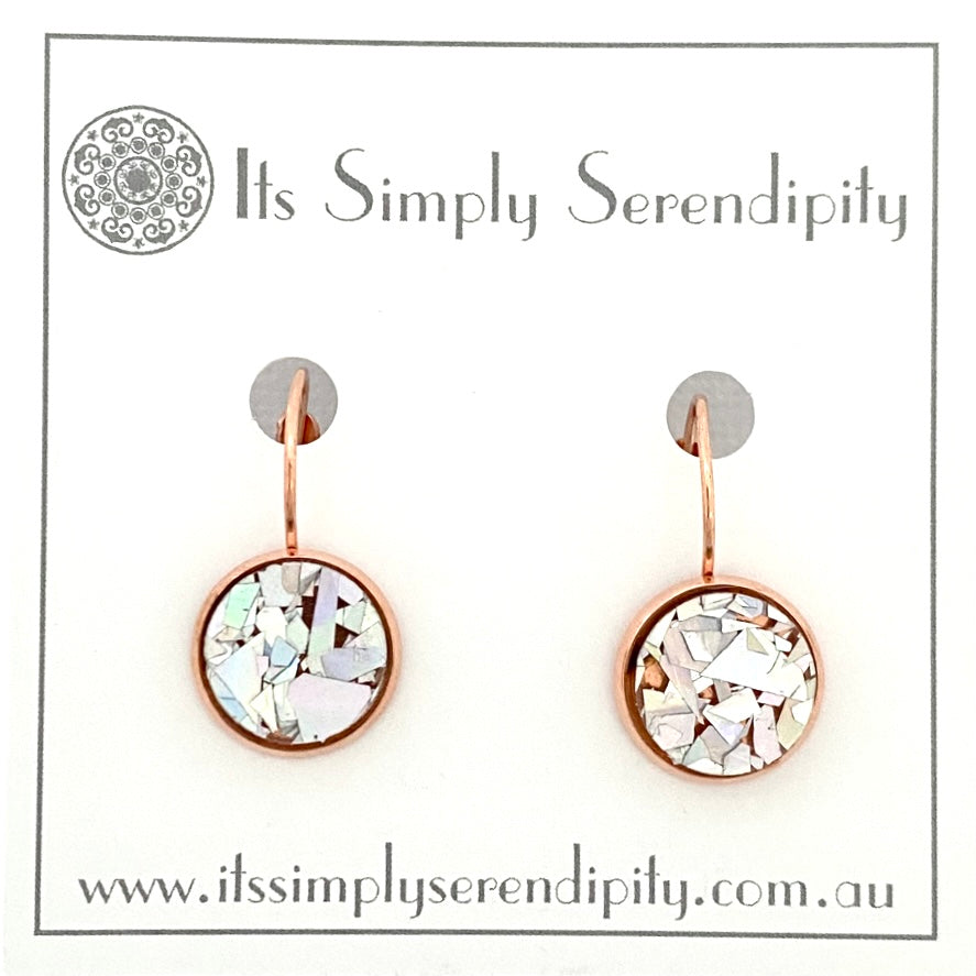Colourful Crystals - Silver - Rose Gold Setting