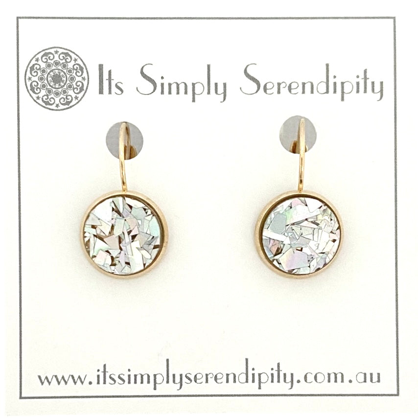 Colourful Crystals - Silver - Light Gold Setting