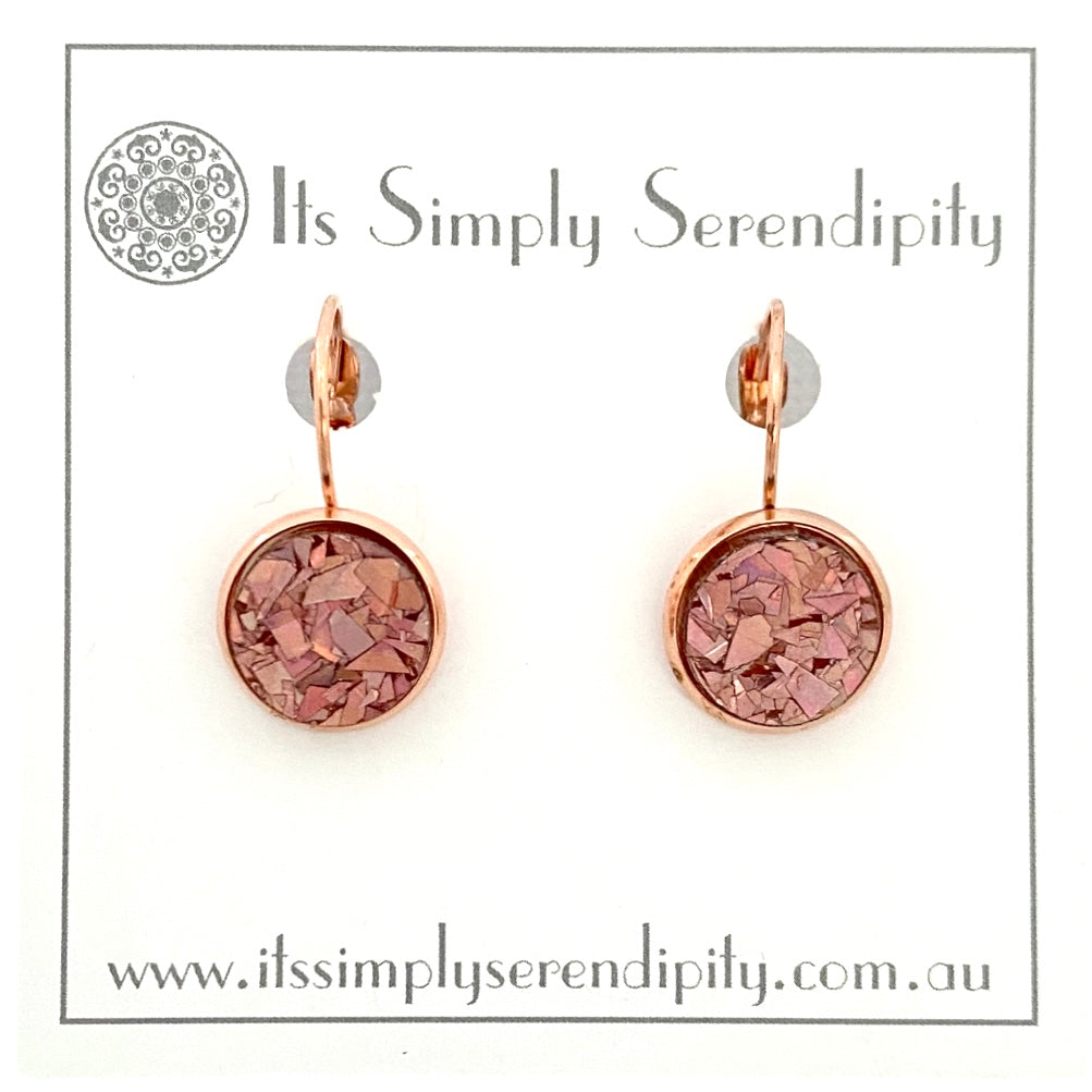 Colourful Crystals - Blush Pink - Rose Gold Setting