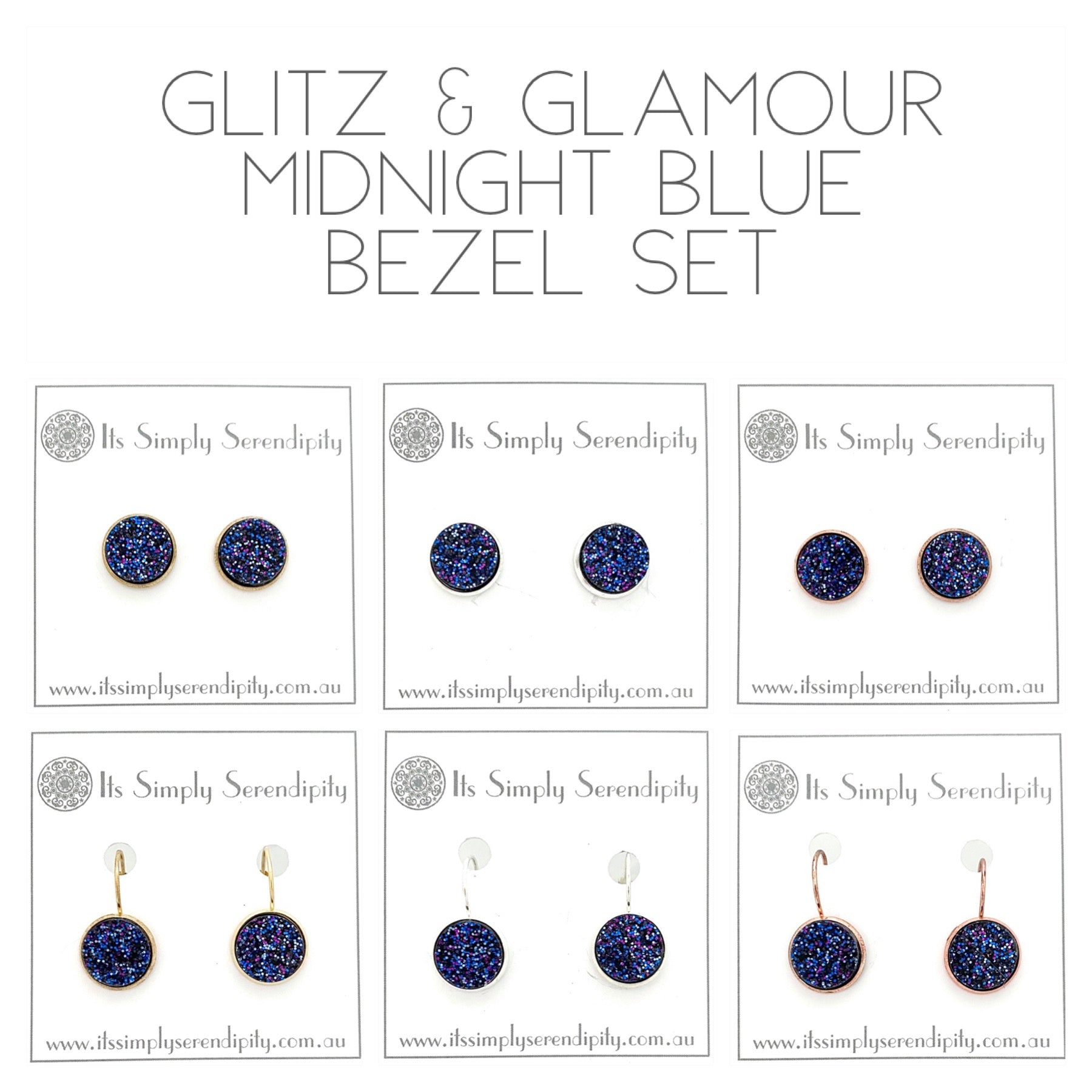 Glitz & Glamour - Midnight Blue - Bezel Setting