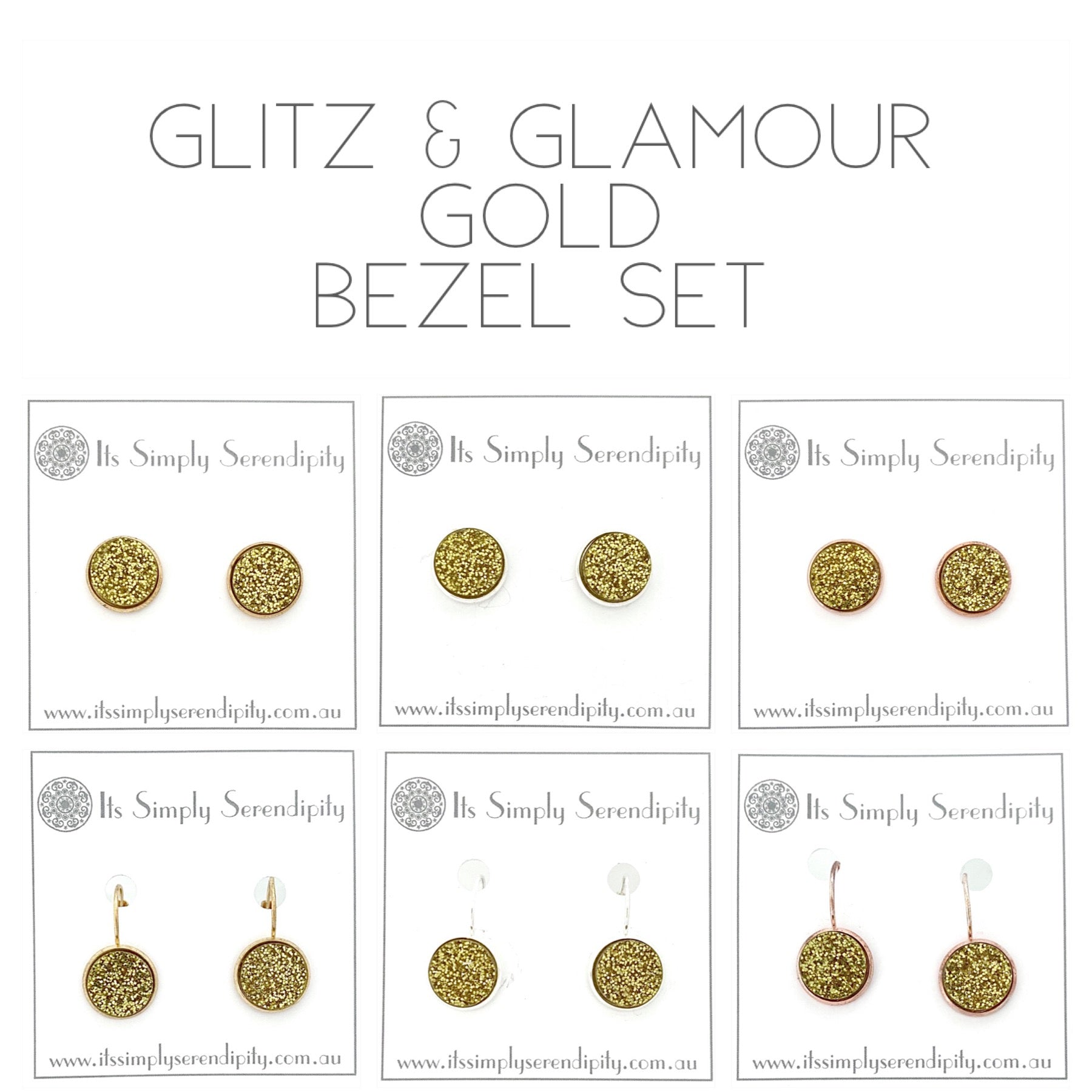 Glitz & Glamour - Gold - Bezel Setting
