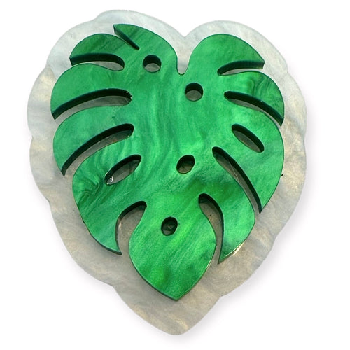 Mad For Monstera Brooch