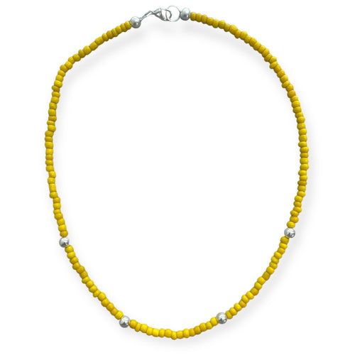 Simple Singles - Necklace - Yellow