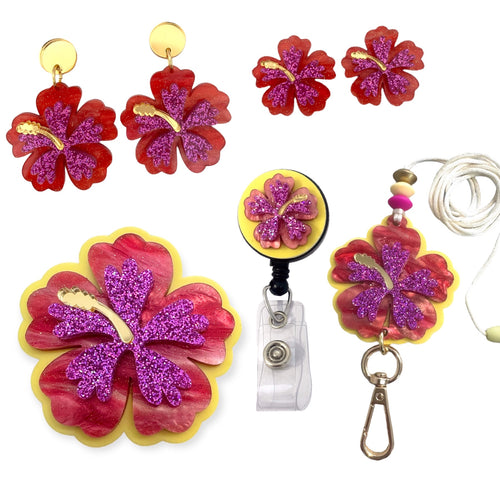 Heavenly Hibiscus Brooch