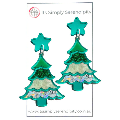 Christmas Tree - Four Seasons - Green- Dangles