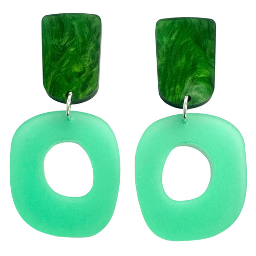 Fruity Frosts - Green - Dangle Earrings