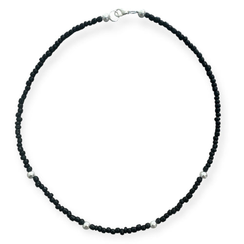 Simple Singles - Necklace - Black