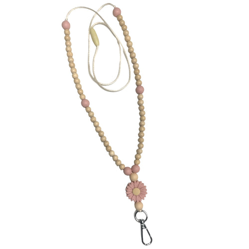 Daisy Chain Lanyard - Dusky Pink