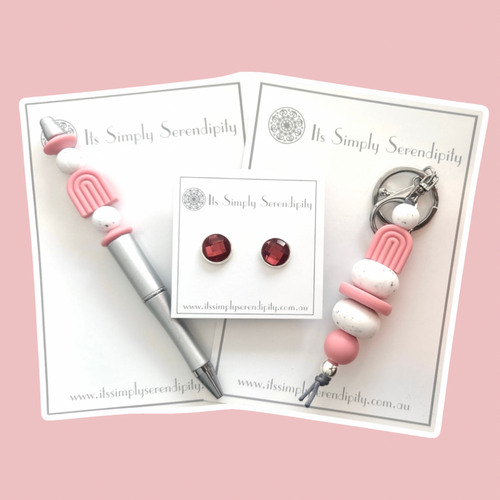 Gift Giving Bundle with FREE EARRINGS - Curvy Dusky Pink