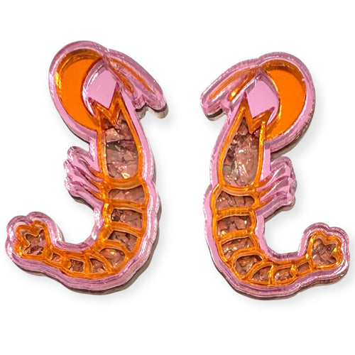 Prawn Star - Stud Earrings