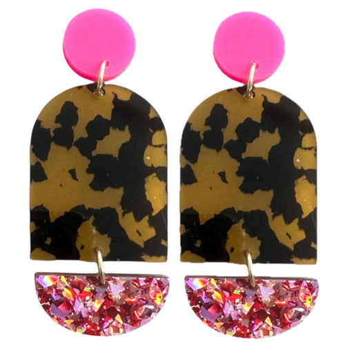 Purr-fect Pinks - Dangle Earrings