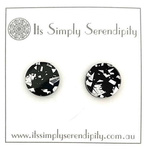 Shimmer Shards - Silver - Simple Studs