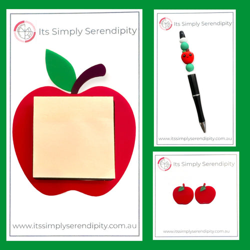 Teachers Gift Bundle - With FREE Earrings - Apple