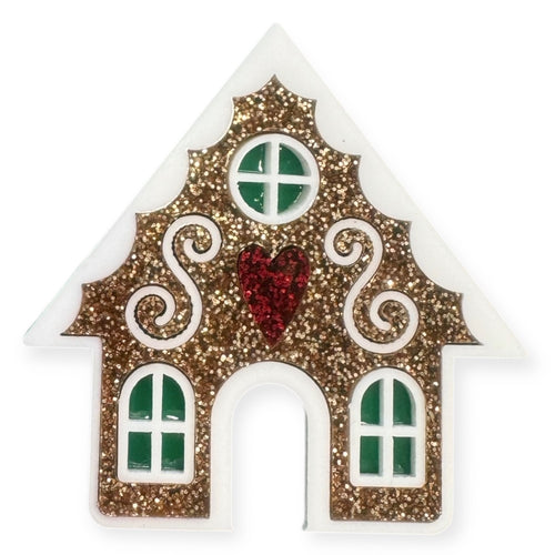 Gingerbread House - Brooch