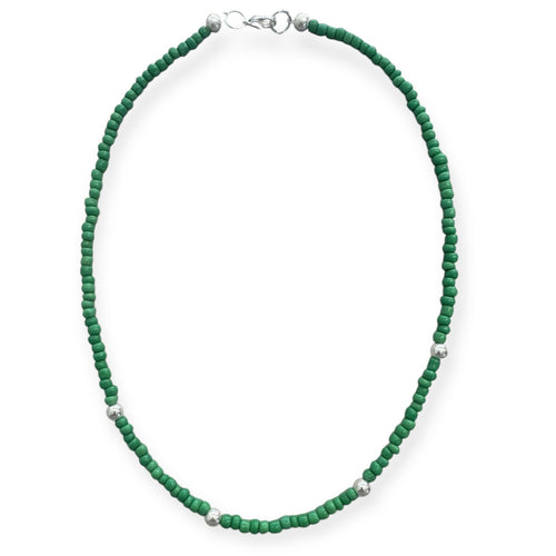 Simple Singles - Necklace - Dark Green