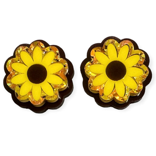 Sunny Sunflower Earrings - Stud Earrings