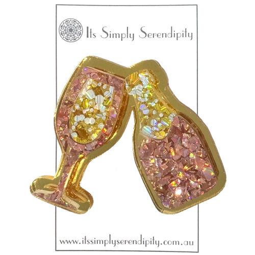 Champagne Celebrations - Brooch